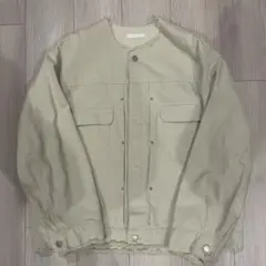 島*谷様 WYM LIDNM デニムジャケット フリンジ アイボリー