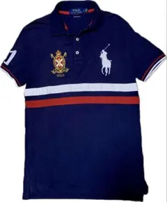 ポロラルフローレン ビッグポニー 鹿の子 ポロシャツ S ネイビー POLOのサムネイル