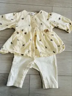 SLAP SLIP 花柄ロンパース 70