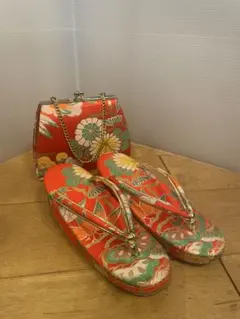 草履・バッグセット（七五三）７歳女の子