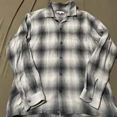 即完売人気カラー　ワコマリア　オンブレチェックシャツ　gray Sサイズ WACKO MARIA/OMBRE CHECK OPEN COLLAR SHIRT（GRAY）［オンブレ