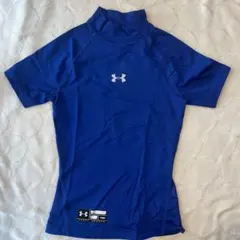 UNDER ARMOUR 青 半袖 アンダーシャツ YMD タグ付き