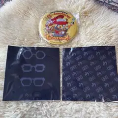 ミセス★QRO 黒 メガネ拭き ポリエステル製☆2枚セット★ディズニーおまけ付き