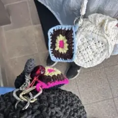 【小物ケース】　編み物　編み小物