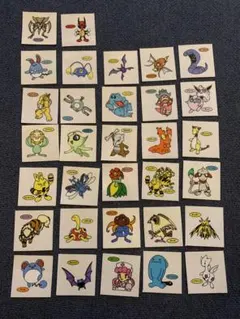 ポケモン ポケモンパン デコキャラ デコキャラシール 初期 32枚 まとめ売り