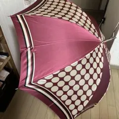 【最終価格】pierre cardin ボルドー ドット柄雨傘 高島屋限定日本製のサムネイル