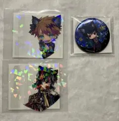 悪魔執事と黒い猫 あくねこ ナンジャタウン 缶バッジ クリアカード