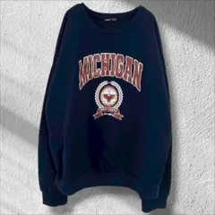 シーイン 長袖 スウェット 綿混 トレーナー 裏起毛 ドロップショルダー 古着