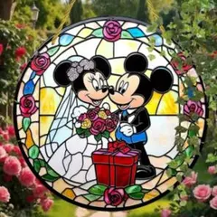 ミッキー ミニー　サンキャッチャー　ディズニー　ウエディング