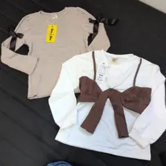 Bee de Bee ブラトップ付き長袖カットソー 120