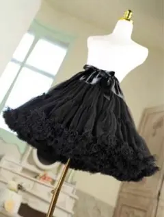 即購入⭕️ SHEIN パニエ ブラック 40cmのサムネイル