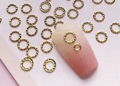 【残り1点】メタルパーツ　円　ゴールド　5mm