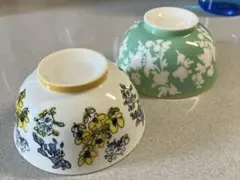 花柄 飯碗 茶碗 2個セットのサムネイル