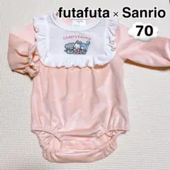 美品 サンリオ チアリーチャム　長袖　ロンパース 70