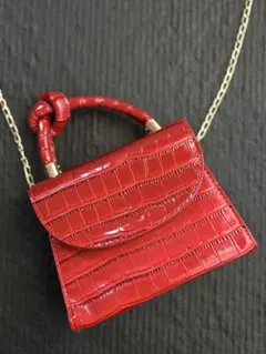 バッグ　赤　ショルダーバッグ