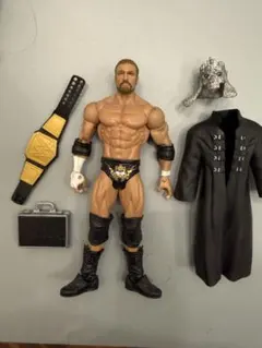 WWE HBK フィギュア 交換用頭部・チャンピオンベルト付き - メルカリ