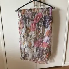 インド Nash 花柄 レーヨン ストール ショールのサムネイル