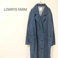 2.02 ローリーズファーム デニム ロング ジャケット ダブルボタン スリット