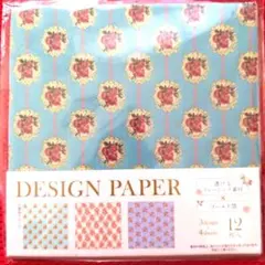 おりがみちよがみデザインペーパー【トレーシングゴールド箔ロココ調】