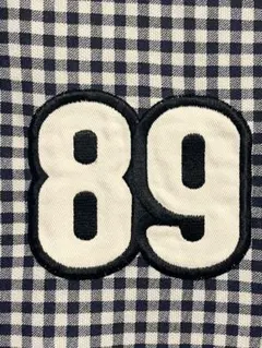 【サイズ5】PG 刺繍番号89 ギンガムチェック ポロシャツ