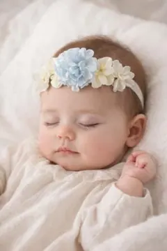 ヘッドバンド 赤ちゃん 髪飾り フラワー ニューボーンフォト ハーフバースデー