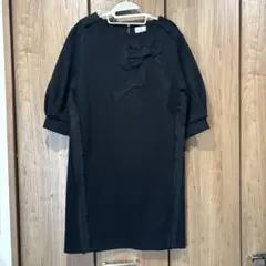 美品　LANVIN ブラック ワンピース 38のサムネイル