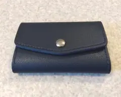 ★キーケース★カードもお札も収納★ネイビー★