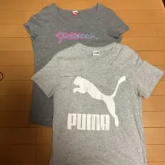 プーマ PUMA Tシャツ 2枚　レディース　グレー