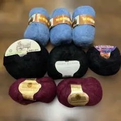 モヘア毛糸まとめ売り8玉 フィルクローサ、など5種類