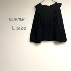 グラシア レディース 花柄レーストップス L ブラック 裏地あり