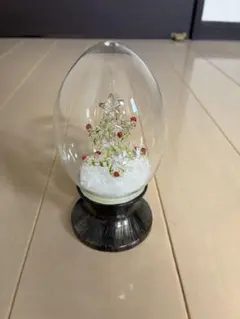 クリスマススノードーム 卵型