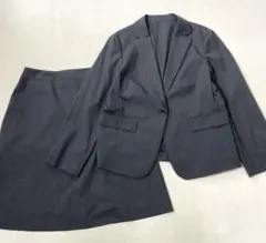 美品 NEW YORKER ストライプ スカートスーツ セットアップ 15号