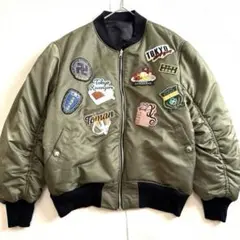 【美品】東京リベンジャーズ MA−1リバーシブルジャケット　L カーキ　東リベ