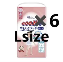 エリエール GOO.Nプラス やわらかタッチ パンツ Lサイズ 6パックのサムネイル