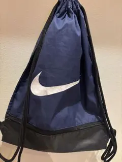 Nike ナップサック　ネイビー&ブラック