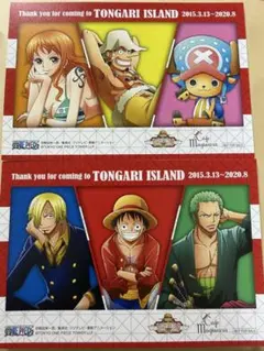 非売品】東京ワンピースタワー サンクスカード 麦わらの一味 集合 4枚
