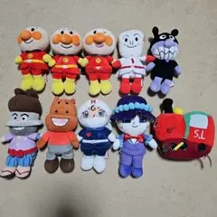 大幅値下げ！ アンパンマン ぬいぐるみ 10体セット プリちぃビーンズ