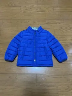 リバーシブルダウンジャケット 青・迷彩