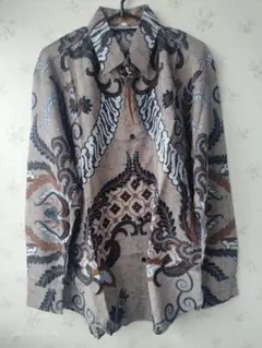 Batik バティック シャツ - ベージュ (L-長袖)