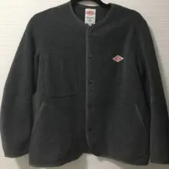 DANTON ダントン ノーカラー フリースカーデガン