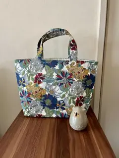 早い者勝ち！】リバティラミネートバッグ ハンドメイド 帆布 手作り