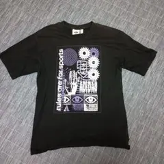 adidas グラフィックプリント Tシャツ ブラック