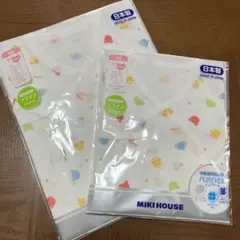 新品未使用　ミキハウス コンビ肌着＋短肌着　2点セット　新生児用