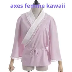 アクシーズファムaxes femme kawaii 衿レース付き和風ブラウス