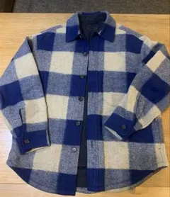 ユニクロ オーバーシャツジャケット Sサイズ チェック柄