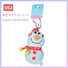 USJ ハッピースノーマン 限定 エルモ 雪だるま ぬいぐるみマスコットのサムネイル
