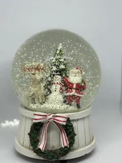 クリスマス スノードーム サンタクロース　オルゴール付