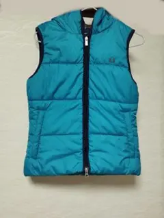 フレッドペリー　ダウン　ベスト　レディース　ブルー　S