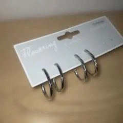 Flowering ピアスセット シルバー