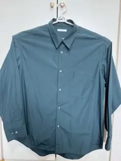 WYM LIDNM TENCEL RELAX WIDE SHIRT グリーン系
